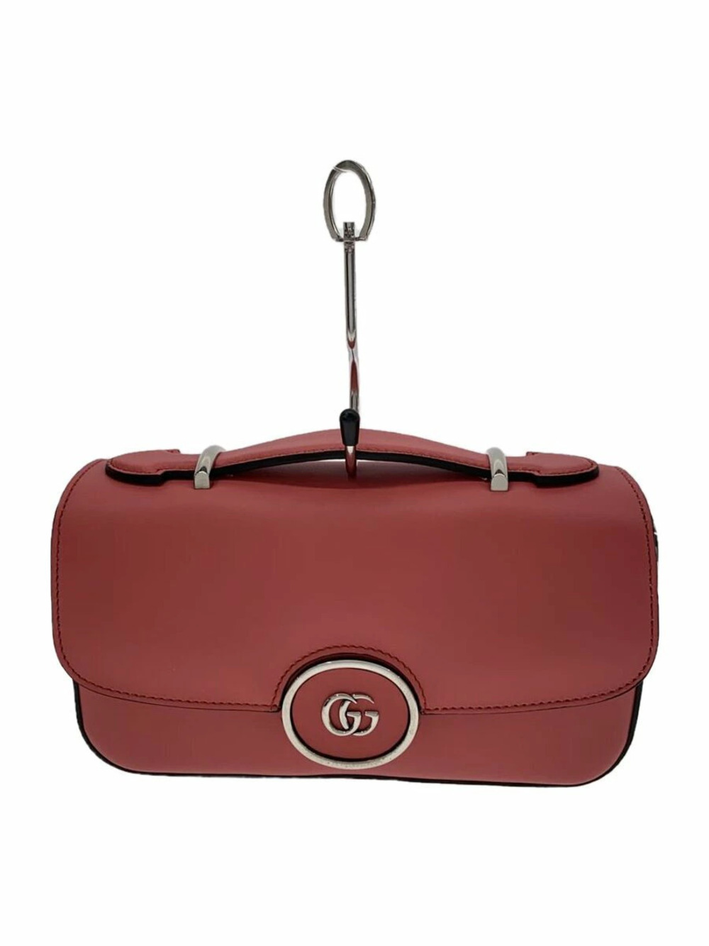 Gucci GG shoulder bag leather prominent GG Red